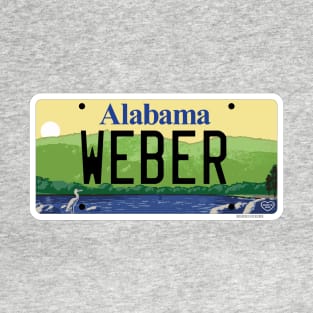 Alabama Weber grill vanity license plate T-Shirt